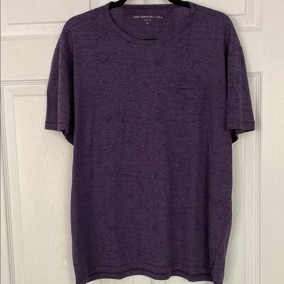 John Varvatos Shirt New Bond Burnout Tee T-shirt Top Purple size XL - Picture 6 of 14